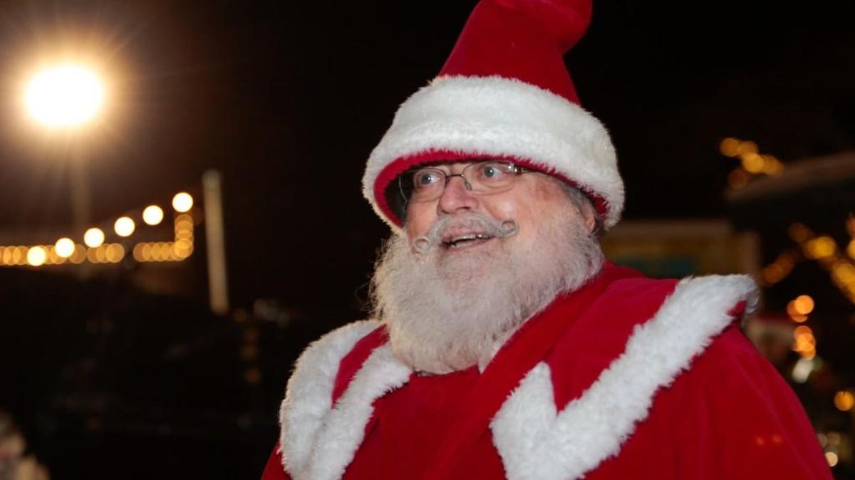 Santa has a busy schedule this weekend.