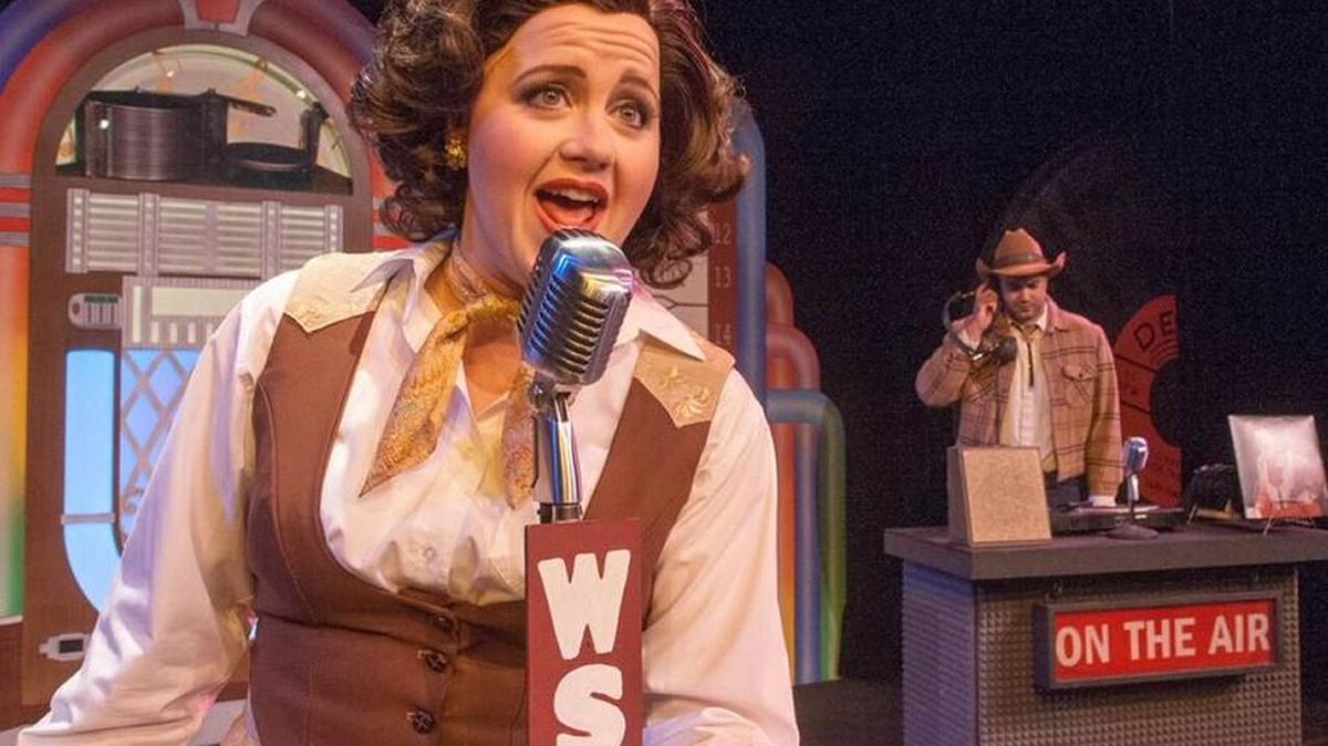 Sandia Ahlers stars in “A Closer Walk with Patsy Cline” at 8 p.m. Thursday at Clover High School.