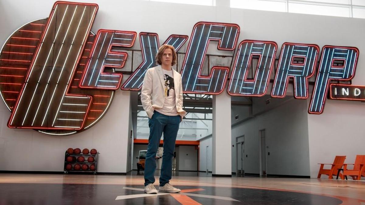 Jesse Eisenberg as Lex Luthor in a scene from, “Batman V. Superman: Dawn Of Justice,” opening Friday.
