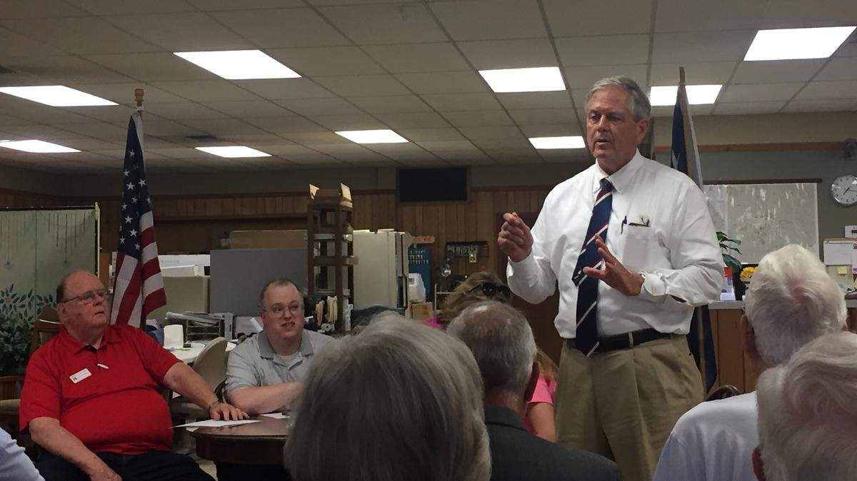 U.S. Rep. Ralph Norman (R-Rock Hill) spoke at Thursday night's Lancaster County Republican Party meeting