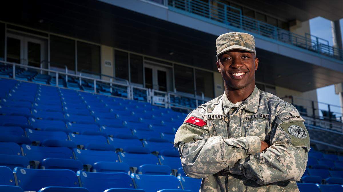 The second concussion that Josh Massey suffered playing college football at The Citadel was so bad that he couldn’t initially call his parents to tell them what happened because he was so woozy. The head injuries ended Massey’s playing career, but didn’t prevent him from graduating with a nearly perfect 3.99 grade point average.
