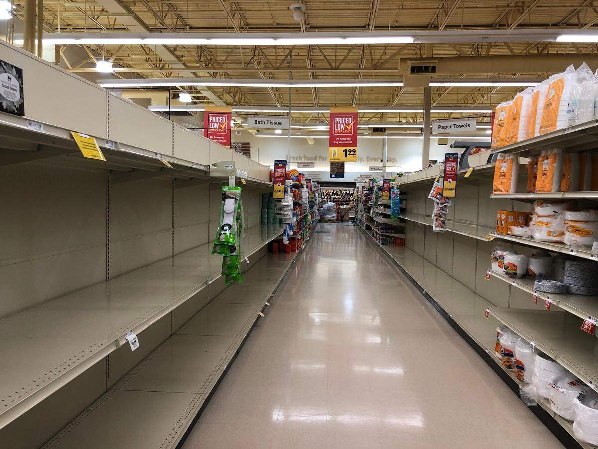 The Food Lion in Rock Hill was low on toilet paper and paper towels Thursday, Nov. 19 after officials warn of coronavirus surge.