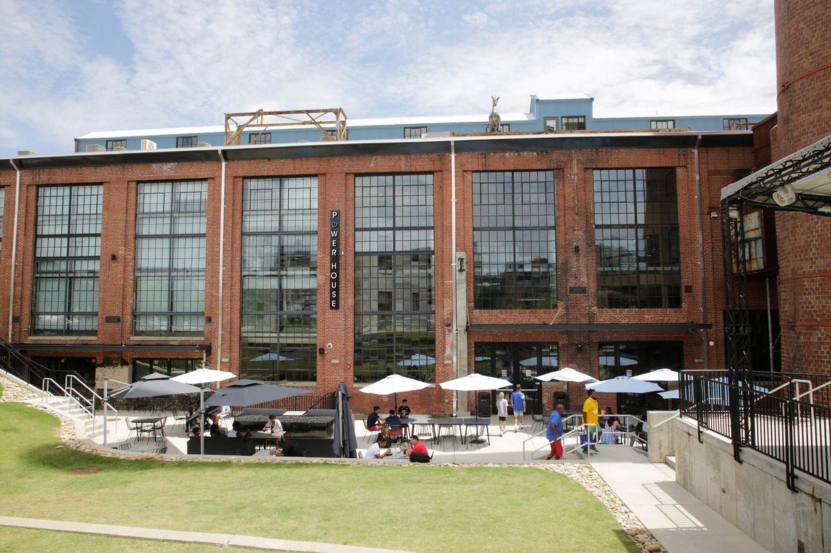 Visitors eat lunch at The Power House Wednesday in Rock Hill.