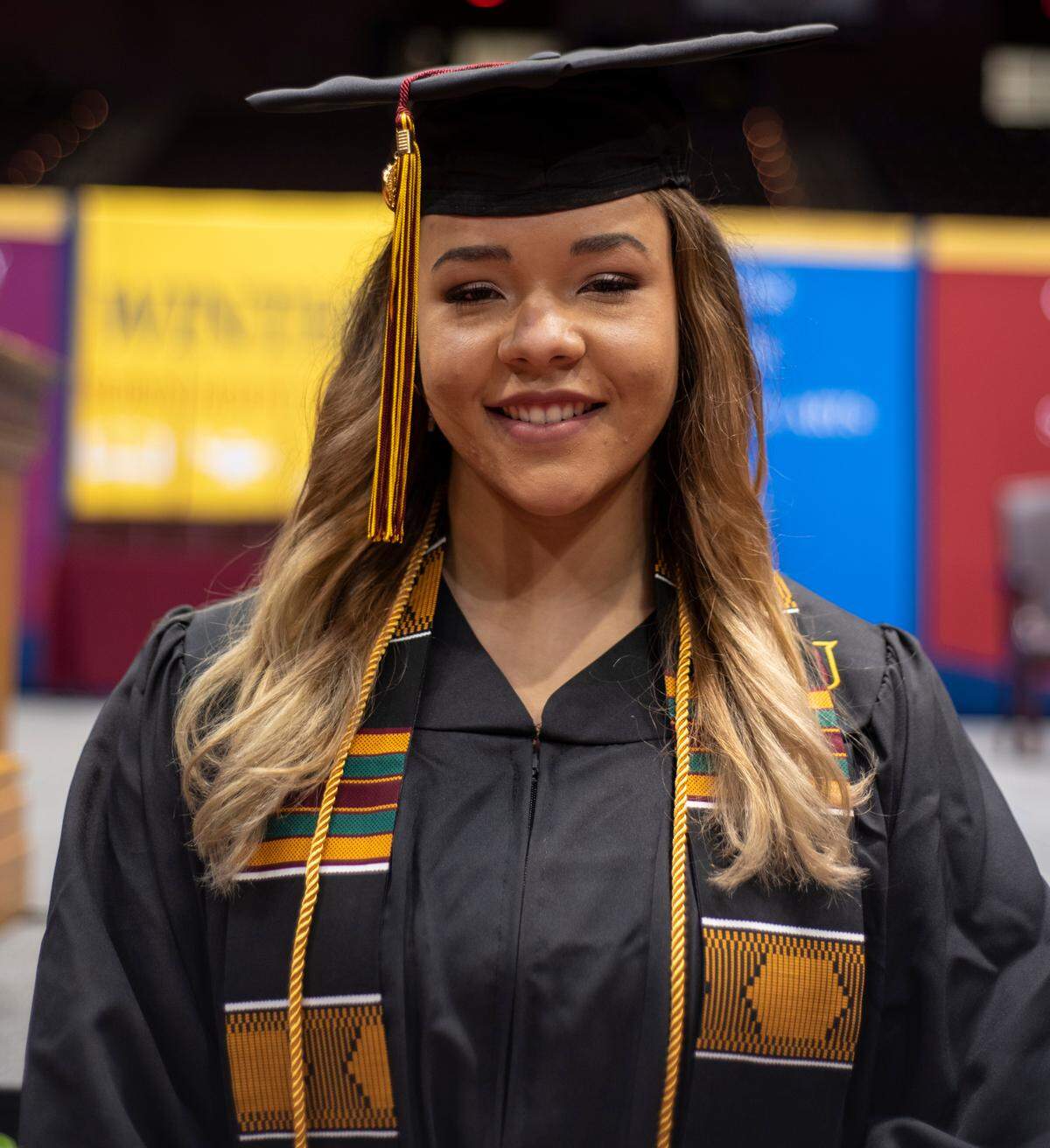 Gabrielle Cobbina (2021) was one of nine President’s Award winners who graduated from Winthrop this past weekend.