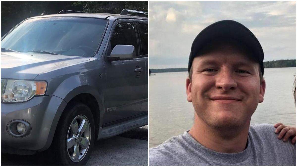 Timothy Taylor Wash, right, and a vehicle similar to what he drives. Wash is considered missing by Lancaster County, South Carolina deputies.