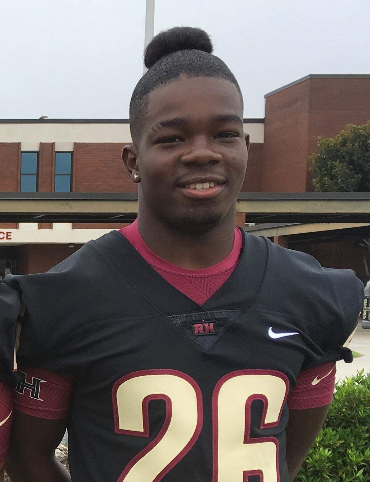Rock Hill’s Narii Gaither probably won’t come off the field often Aug. 24, 2018 against South Pointe.