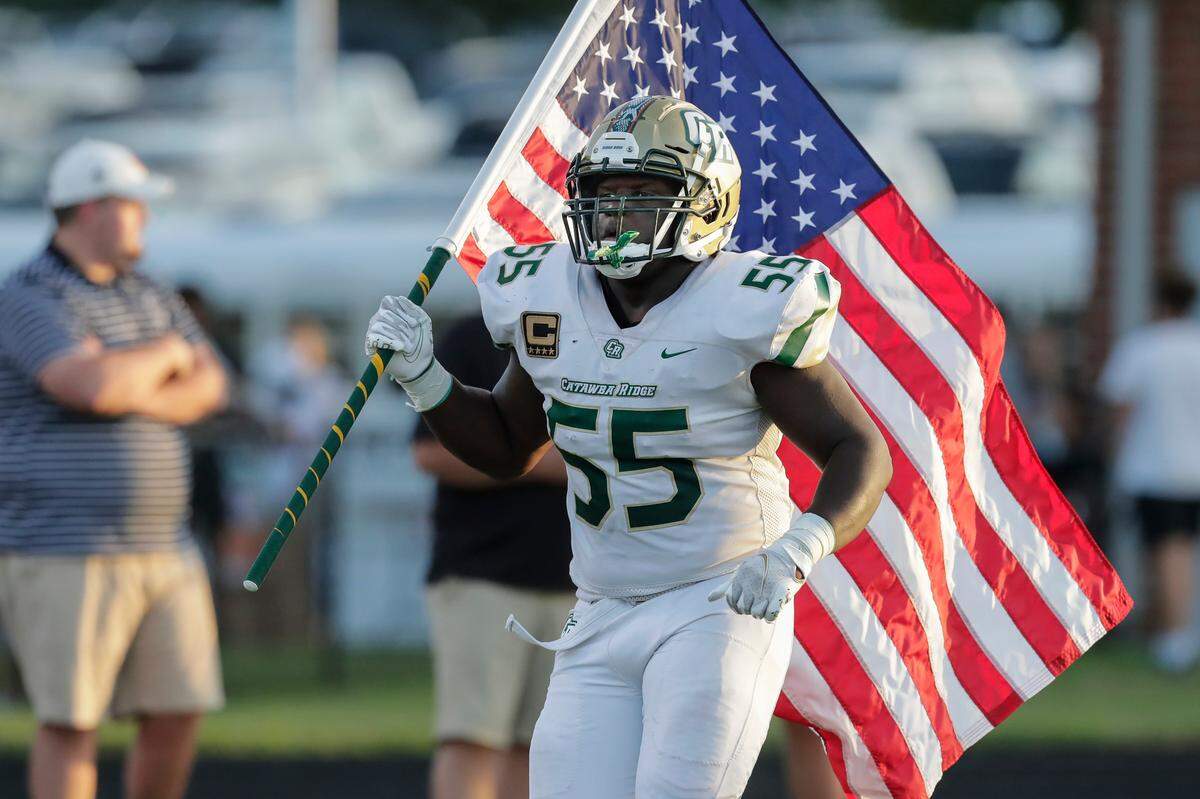 Nation Ford hosts Catawba Ridge in a Friday night cross town football rivalry, 8-27-2021.