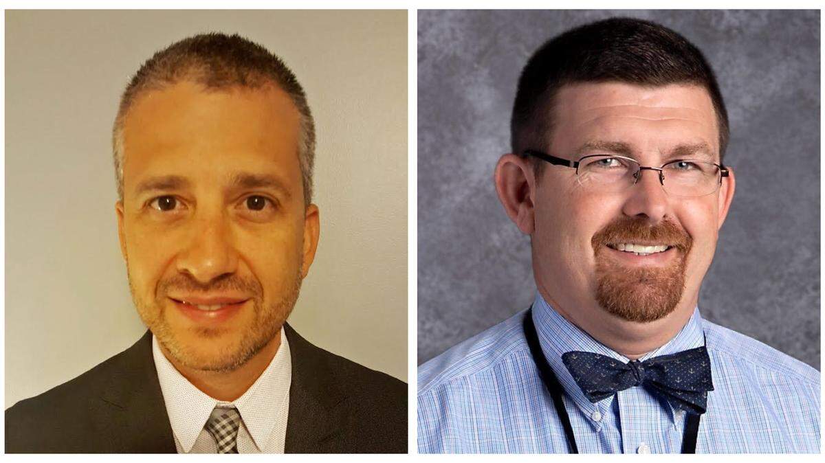 Juan Roldan, left, was named Sullivan Middle School's new principal in Rock Hill. Ryan Poston, right, was chosen as York Comprehensive High School's new principal.