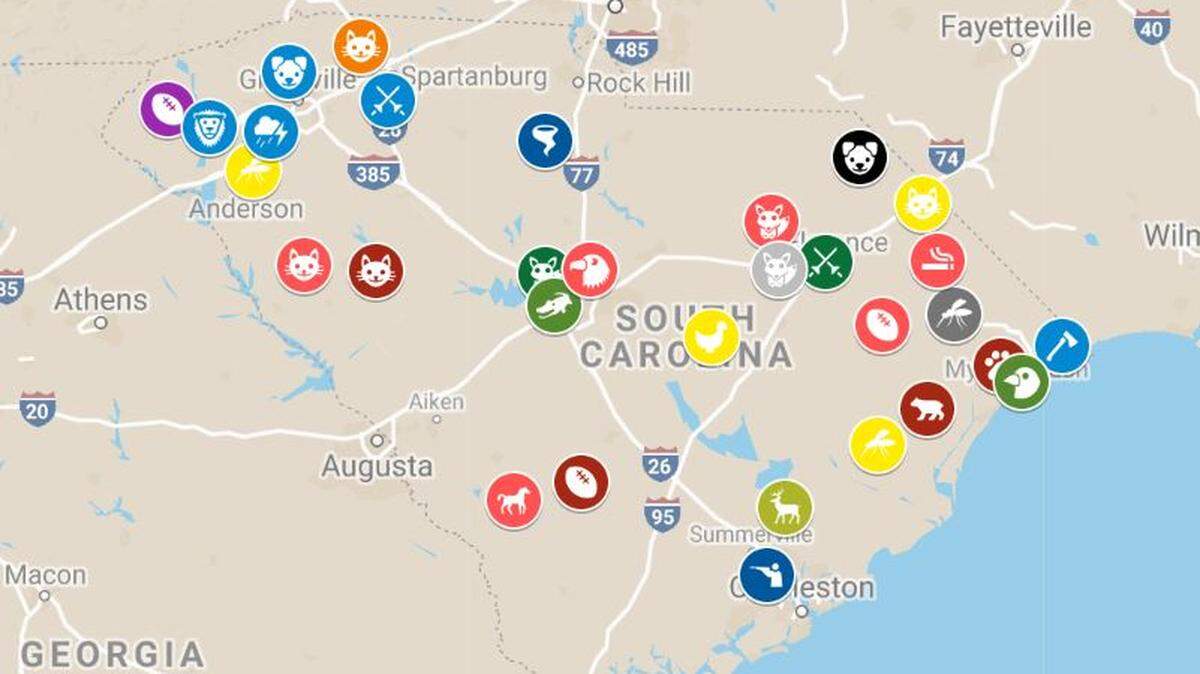 The Herald’s Undefeateds map will be updated throughout the rest of the 2018 South Carolina high school football regular season.