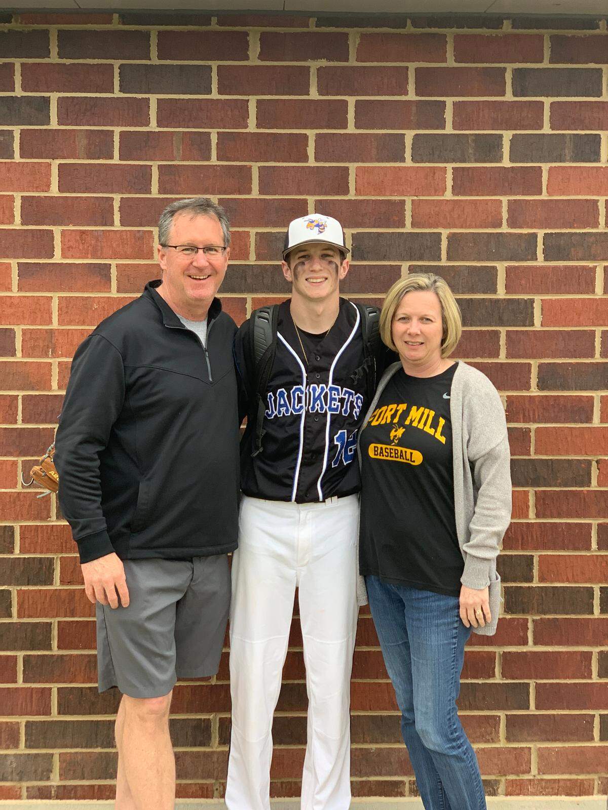 Cabe Christopher, a senior at Fort Mill High School and the son of Dee, played in his final high school baseball game on Saturday, March 14. It was at Catawba Ridge, and Fort Mill won, 9-3.
