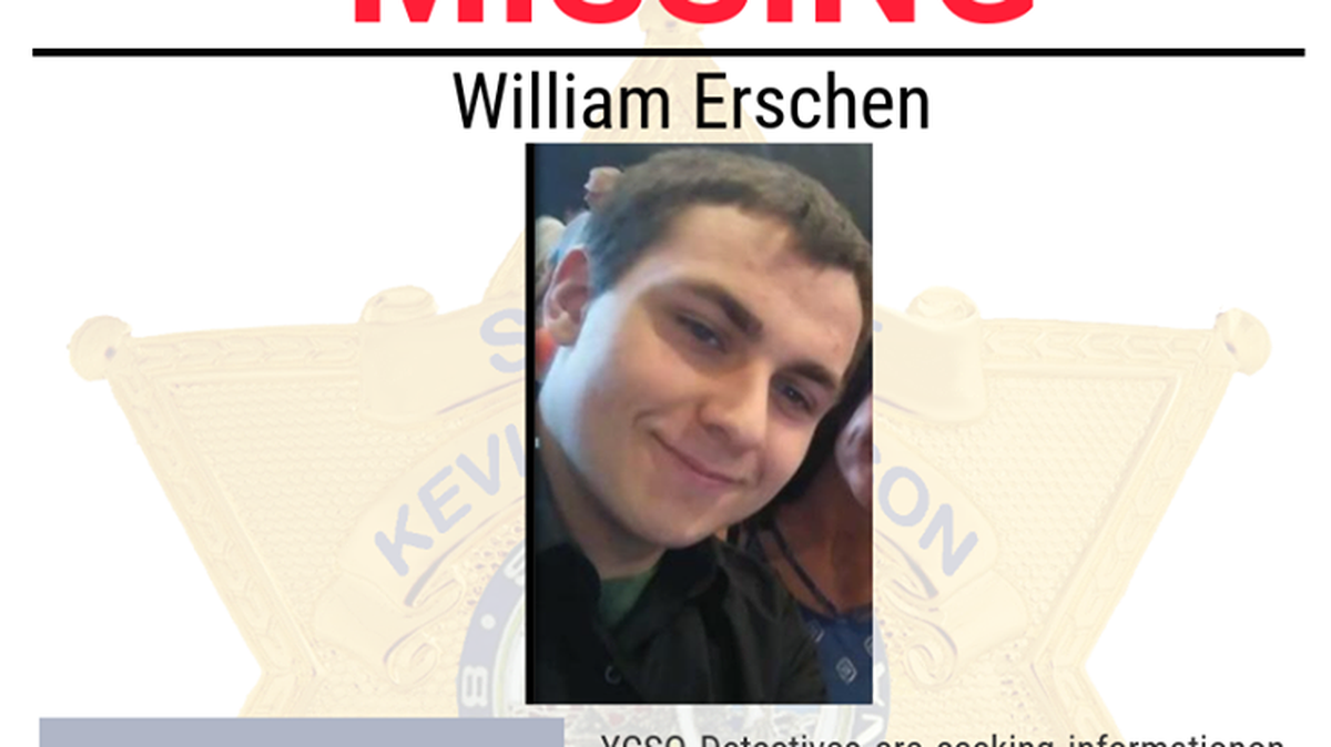 The York County Sheriff’s Office is looking for missing teen William Erschen.