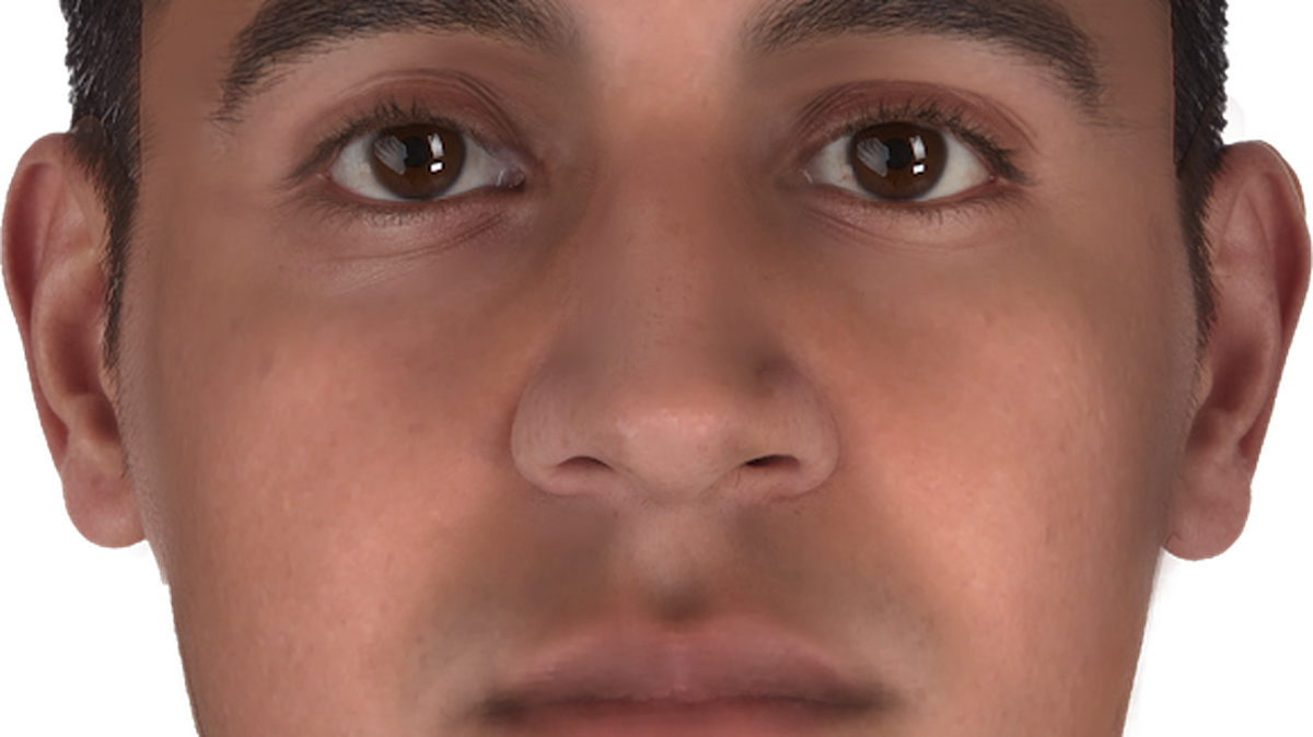 A composite picture generated by a genetic genealogy company after testing of bones found in Lancaster County, South Carolina in 2024. 