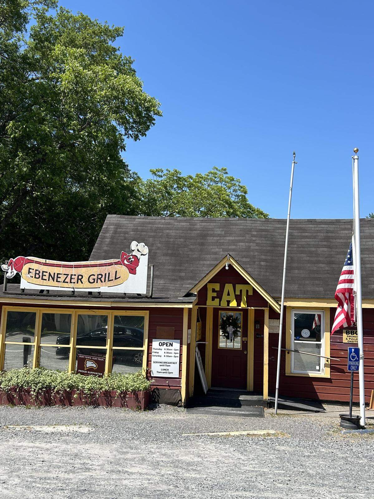 Ebenezer Grill in Rock Hill, South Carolina, on May 18, 2026. Owner Loyd Ardrey died May 15.