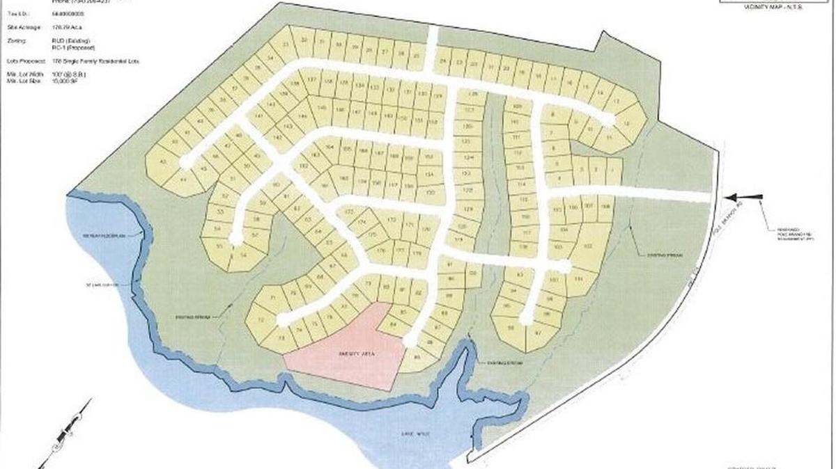 Another rezoning request for Vista at Lake Wylie was presented Monday to York County Council. In this file illustration from January 2018, a request to allow 169 homes was presented. It was denied. MT Land is now requesting to build 149 homes, likely in the $600,000 range.