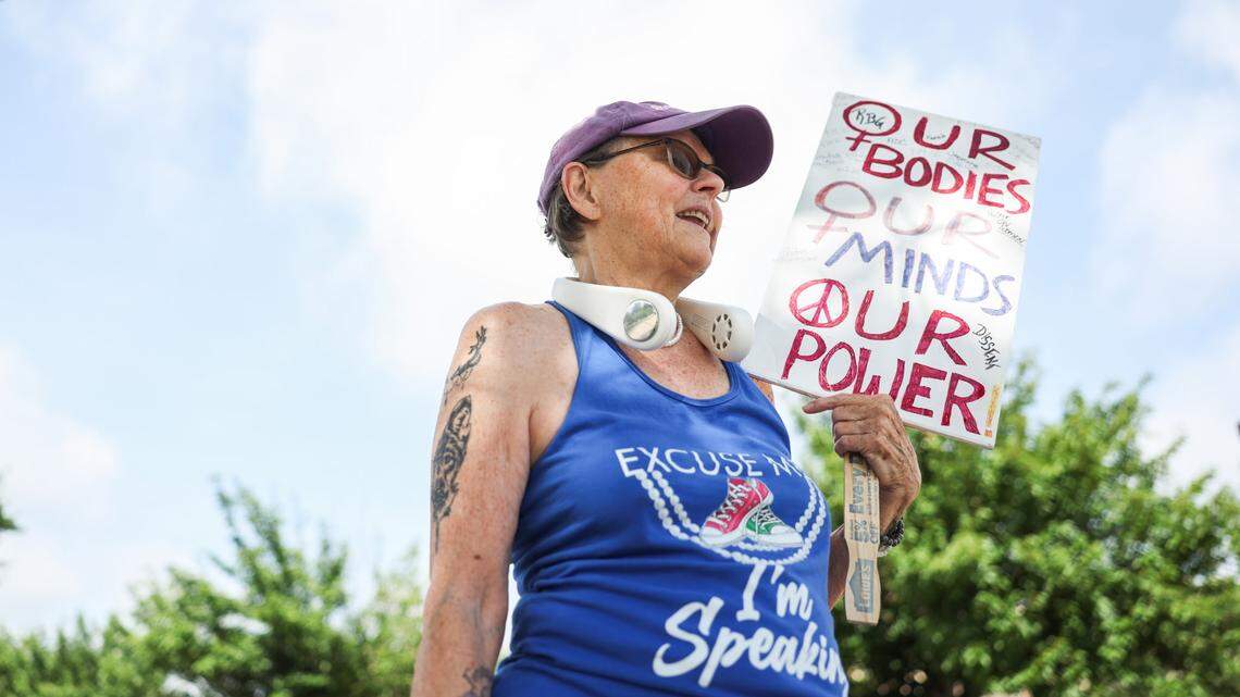 Rock Hill community members hold ‘No Norman, No Kings’ protest at Fountain Park