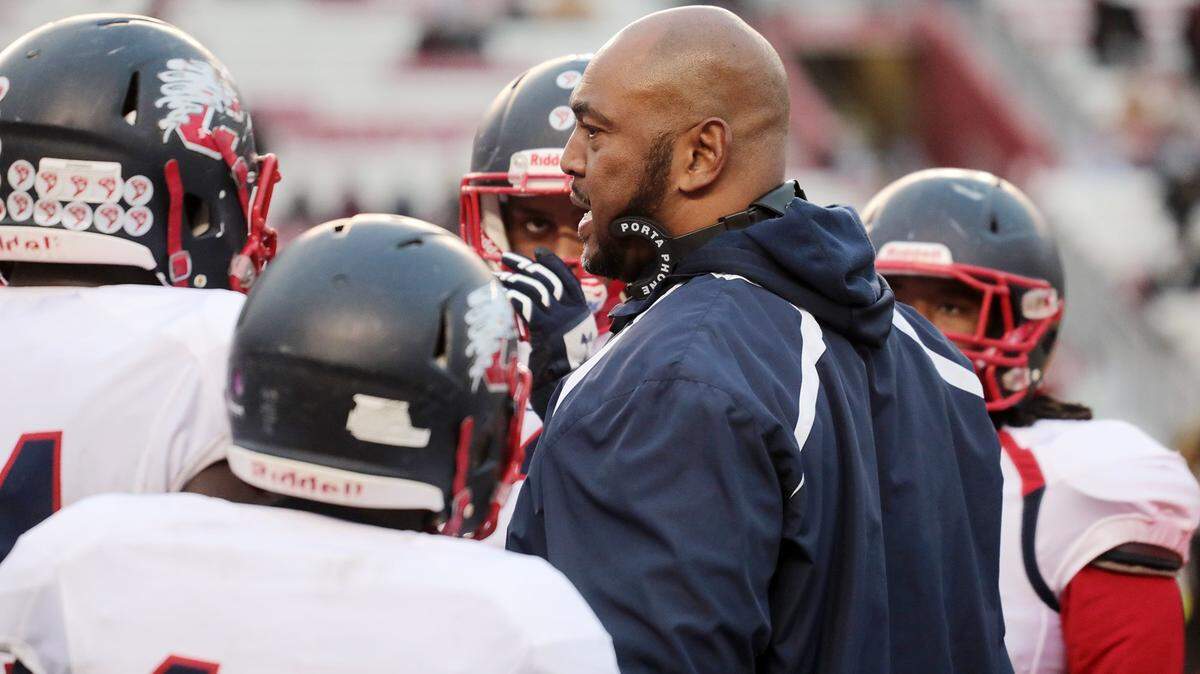 Chester varsity football coach Victor Floyd.