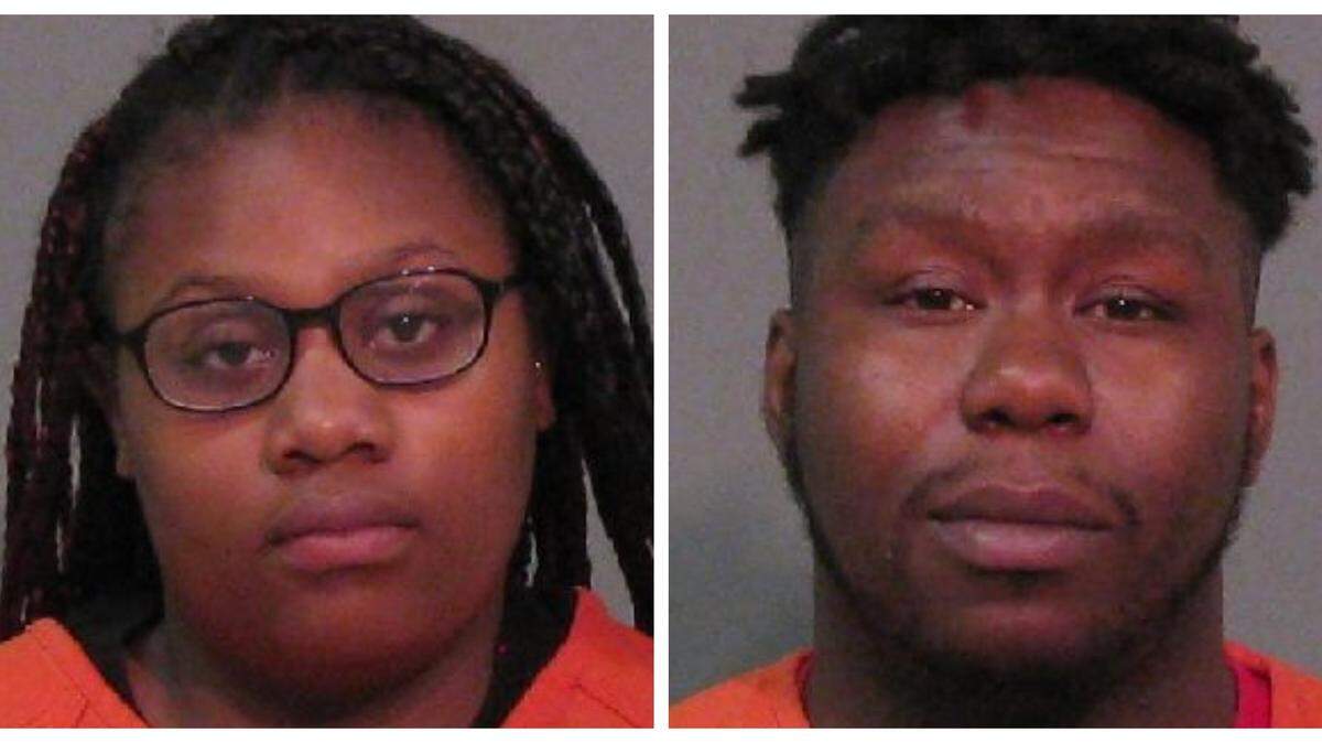 Adamia Kimishia Shealy, left, and Andarius Marquite Dontavious Sanders