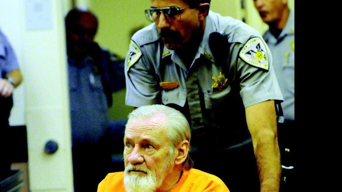 A York County Sheriff Deputy pushes Gustave Hartner,73, of Clover into court Thursday at the Moss Justice Center. Hartner shot his 90-year-old old wife to death last year in what police believe to be a mercy killing.