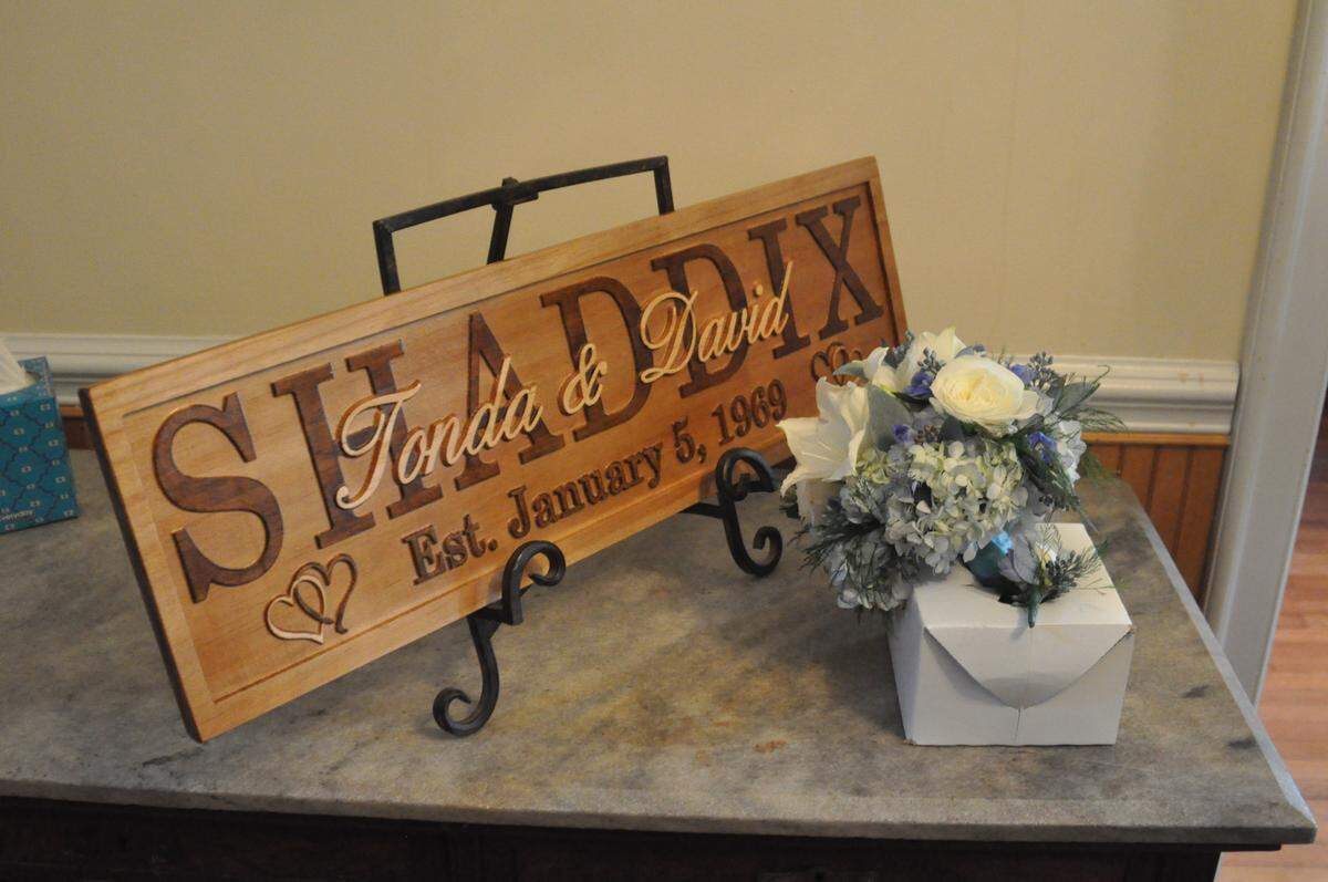 David and Tonda Shaddix renewed their wedding vows on their 50th wedding anniversary in York on Saturday.