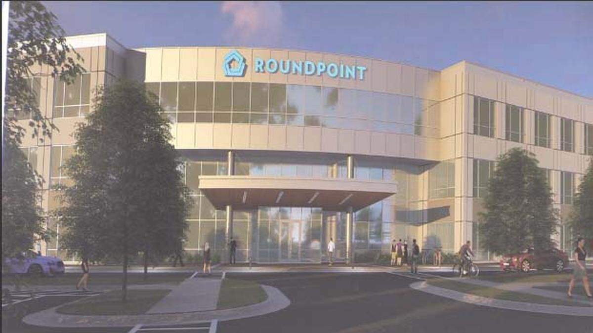 A rendering shows what RoundPoint Mortgage Servicing Corp.’s new headquarters in Fort Mill, S.C., could look like.