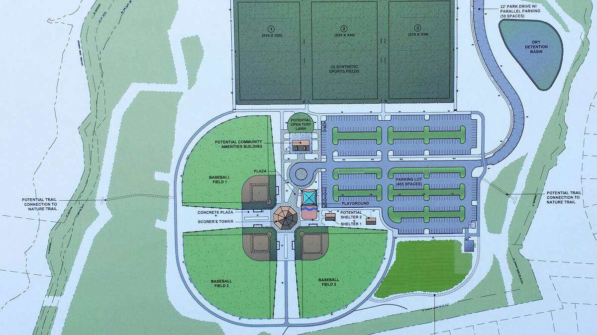 The latest York County sports park is now under construction in Lake Wylie. The site along Crowders Creek should take about a year to build.
