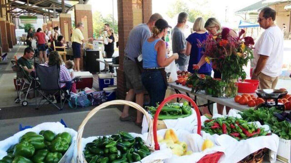 Farmers, gardeners, beekeepers, bakers, and crafters gathered at the Old Town Farmers Market in downtown Rock Hill in 2015.