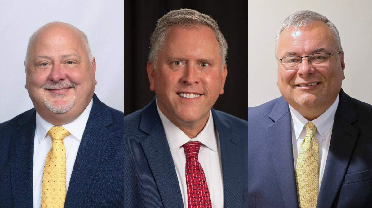 Heath Branham, left, Shane Goodwin, center, and Rodney Graves are the three superintendent finalists with South Carolina ties