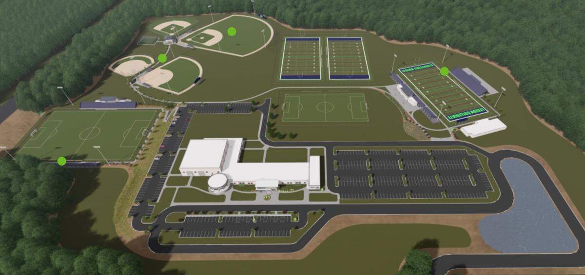 Legion Collegiate Academy is planning to build a 33-acre, multi-sport athletic facility at its permanent site near I-77 in Rock Hill, South Carolina.