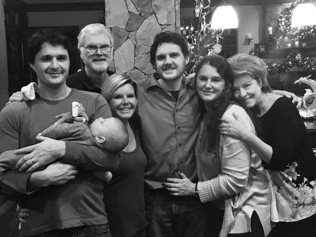 A photo of the Lesslie family, who provided a statement after Phillip Adams’ CTE diagnosis was released Tuesday.