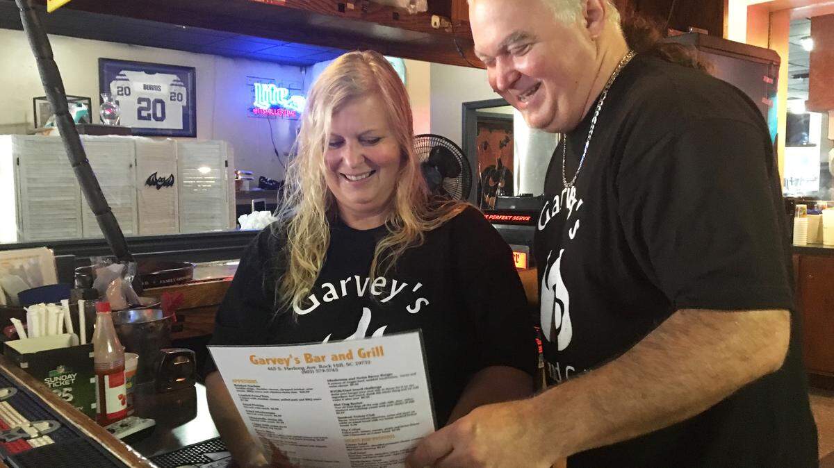 Realtors Elizabeth and Jonathan Garvey recently opened Garvey’s Bar & Grill in the vacancy left by Luke’s Sports Bar & Grill on Herlong Avenue in Rock Hill.