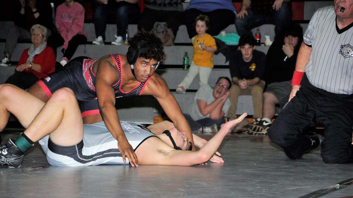 There were handful of 4A individual state championship contenders wrestling at South Pointe Wednesday night, including the state’s top-ranked 4A 182-pounder, South Pointe’s Isaac Ekanem.