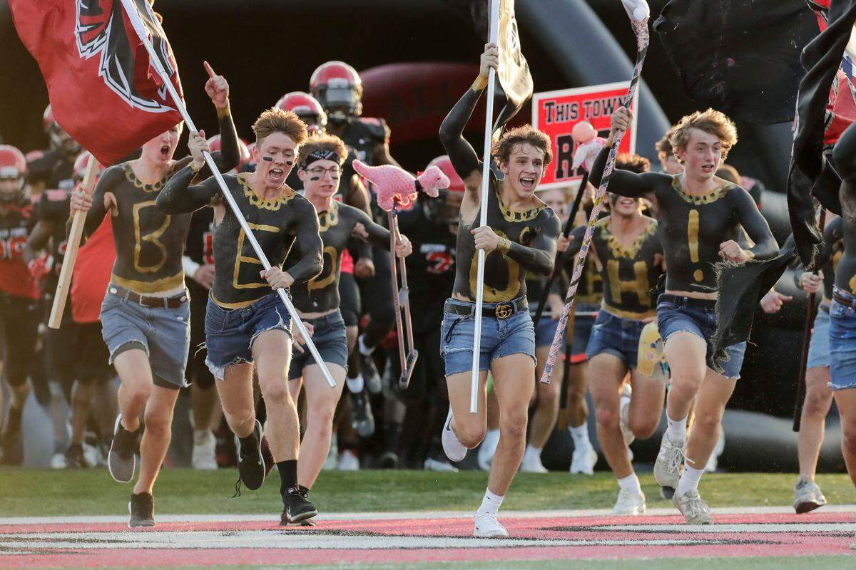 Herald file: Nation Ford fans run out on 8-27-2021. The Falcons will play at home again on Friday, Sept. 17, when they take on George Washington.