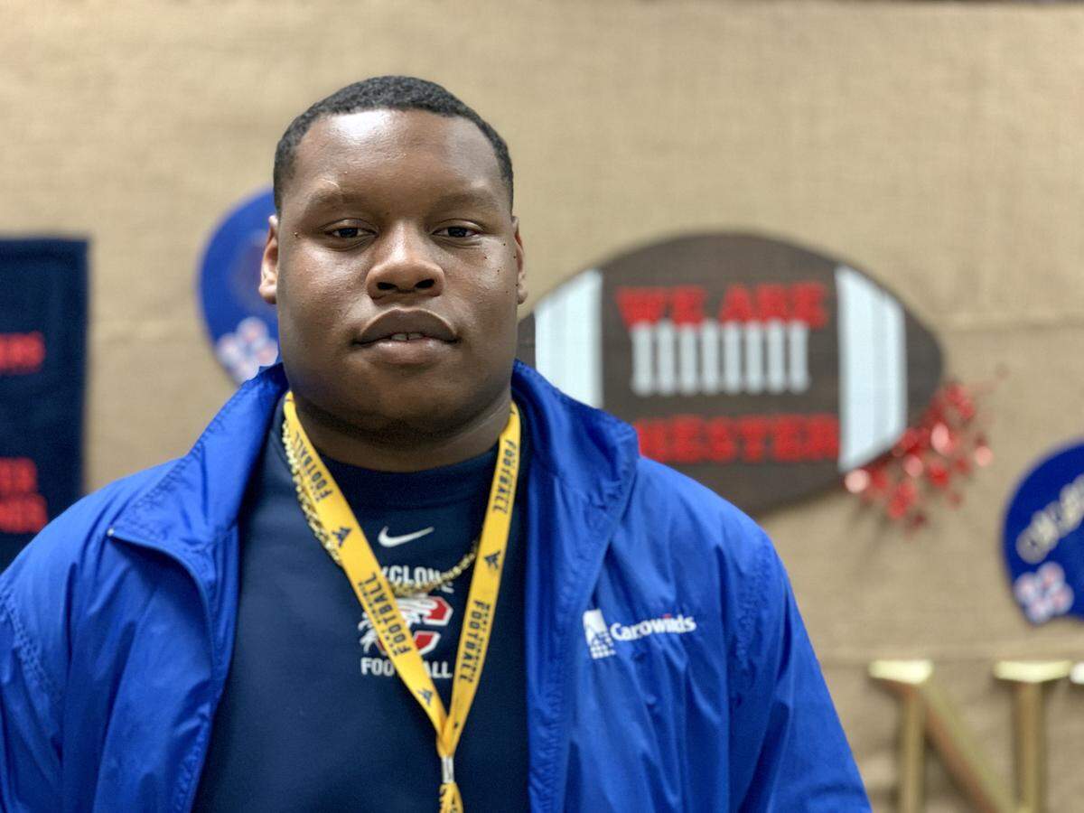 Chester’s Quay Evans forced five fumbles during the 2018 season and recorded 31 quarterback pressures. His power in the middle of the Cyclones’ defensive line freed up teammates to wreak havoc.