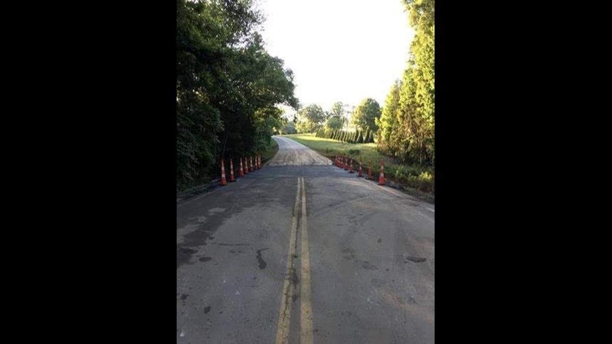 Paving repairs have been done at a closed section of S.C. 322 that collapsed from a sinkhole, officials said. The road is expected to re-open late Monday.