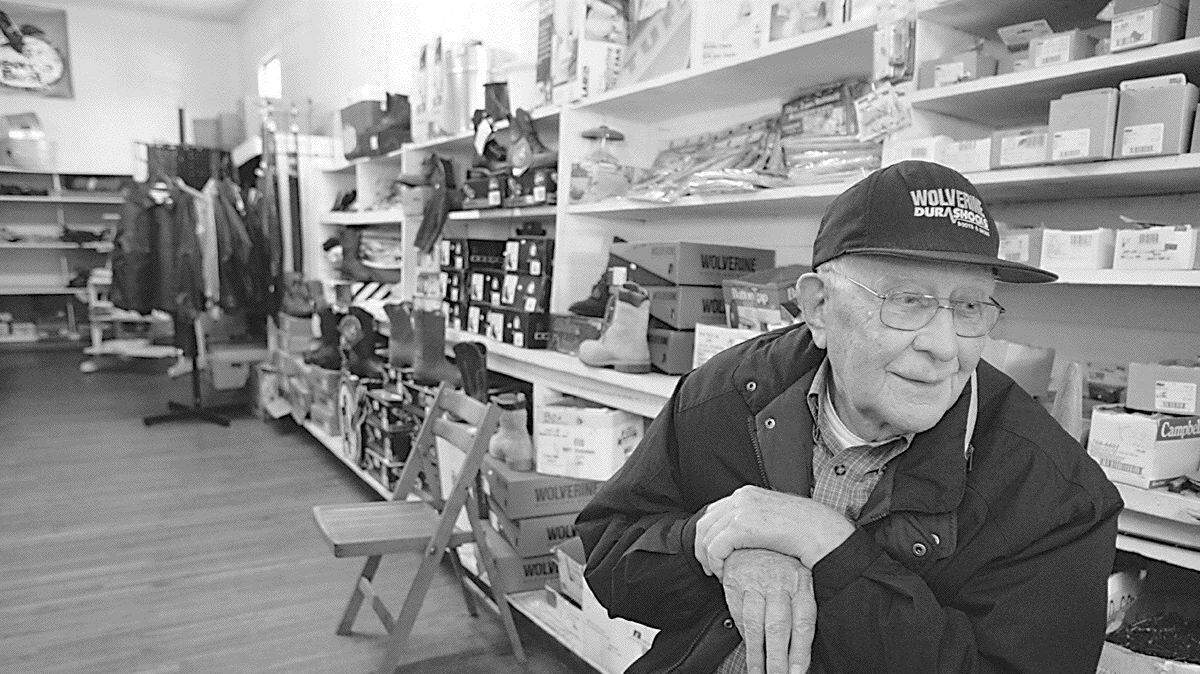 Charles McGill, pictured in January 2007, ran McGill's Store for more than 50 years.
