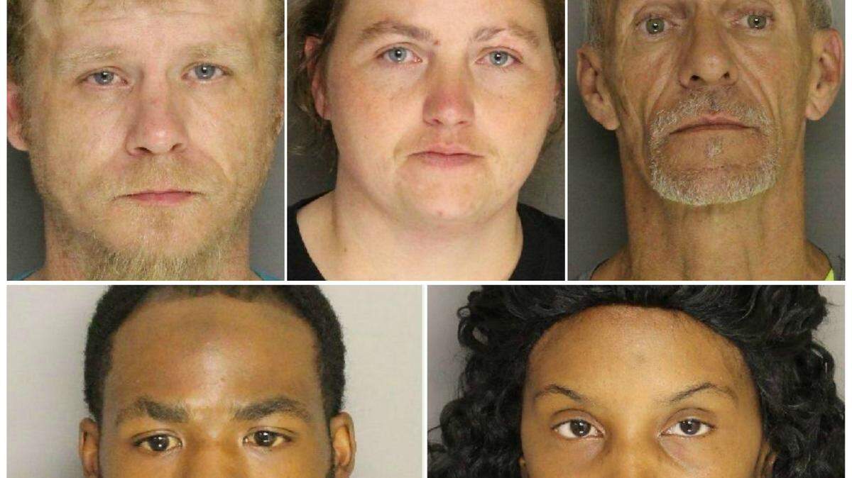 Top, from left: Christopher Rollings, Natasha Rollings and William Gainey
Bottom, from left: Marqwevius Seegars and Tangie Craig