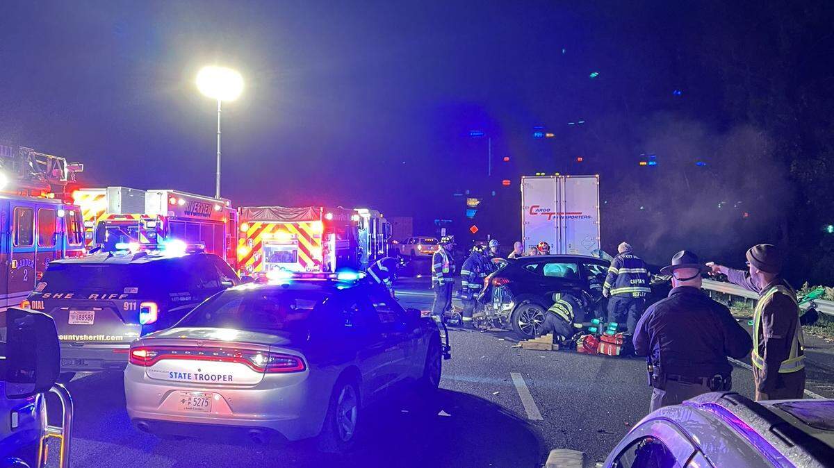 Traffic is backed up on northbound I-77 in York County after a crash involving injuries.