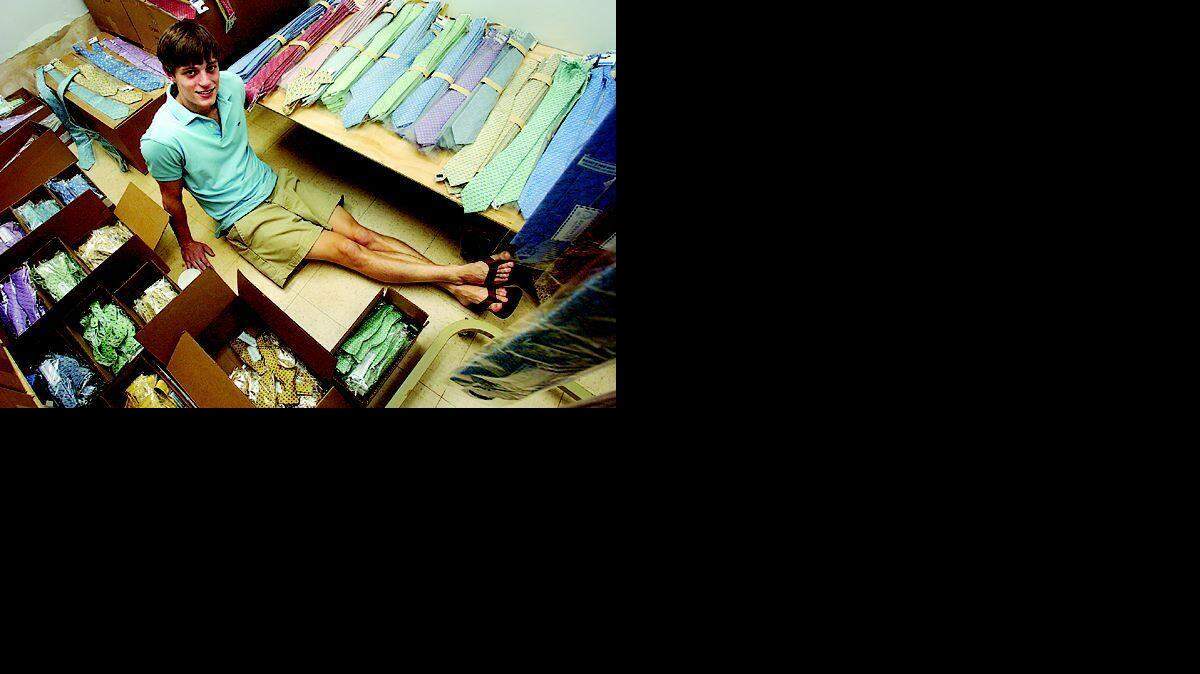 Allen Stephenson, 24, started his own clothing line, Southern Tide, out of his bedroom in Greenville. He started by making designs for a line of neckties on his computer, and went on to make a line of polo shirts that are now sold in finer mens shops.
