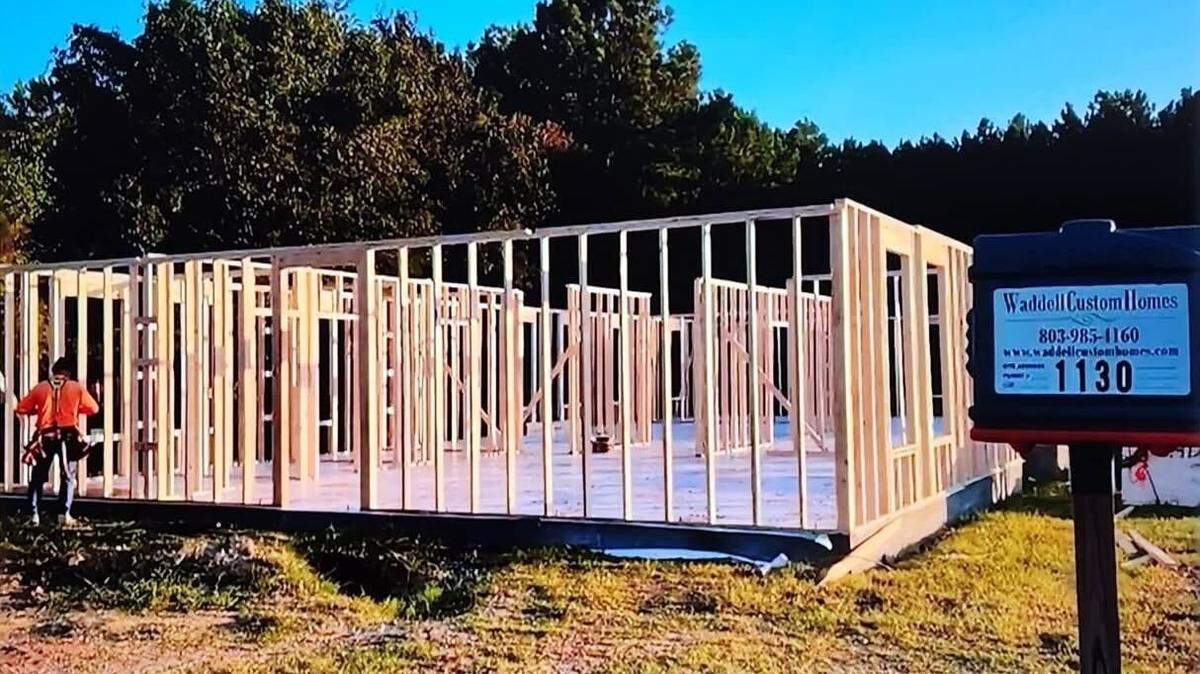 Early stages of construction of the Clover Area Assistance Center’s new Community Outreach Center in June 2024.