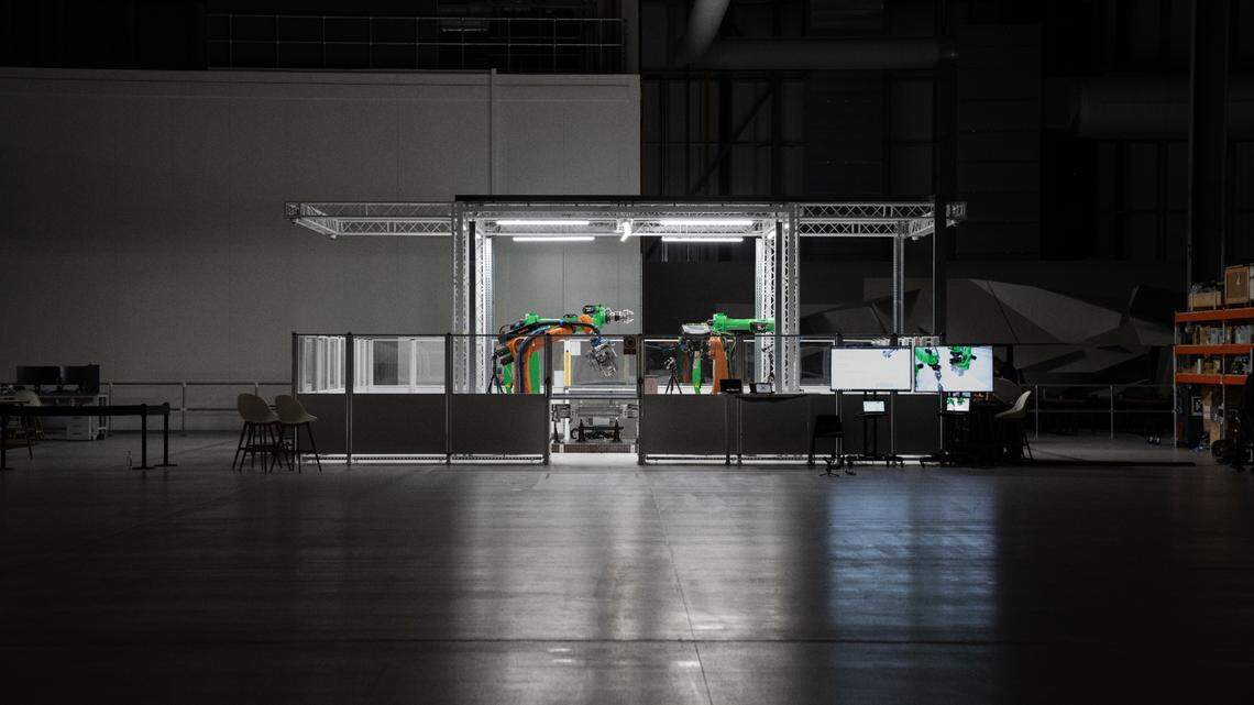 A robotic cell is part of the microfactory coming to Rock Hill and Charlotte with British company Arrival, which plans to open its North American headquarters in South End.