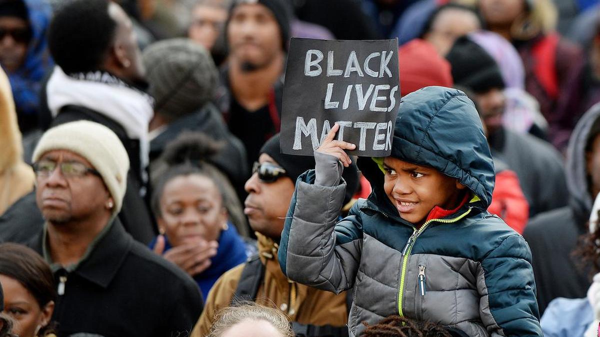 
Thousands of Americans rallied at a march against police violence, Dec. 13, 2014 in Washington D.C. 
