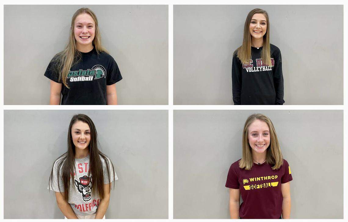 More Legion signees: Morgan Langley (upper left), Audrey Stacks (upper right), Gabi Wilson (lower left), Aleah Roy (lower right).