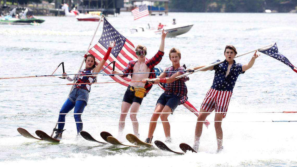 The Carolina Show Ski Team performs on Friday nights for free.