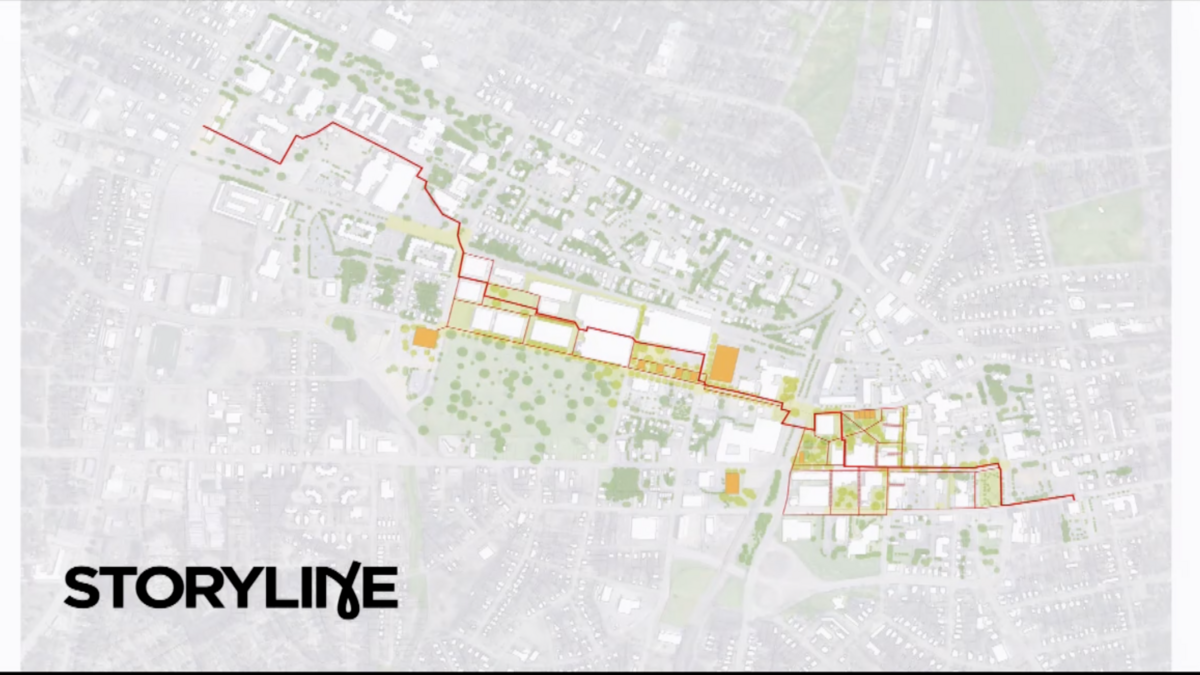 Rock Hill’s Storyline, a two-mile urban park connecting Winthrop University to Fountain Park.