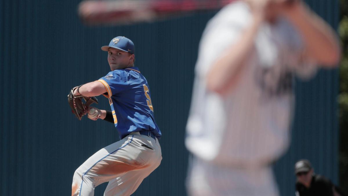 Fort Mill’s Connor Rasmussen 5 pitches to Berkeley in the Class 5A South Carolina baseball state championship on Saturday, May 28, 2022.