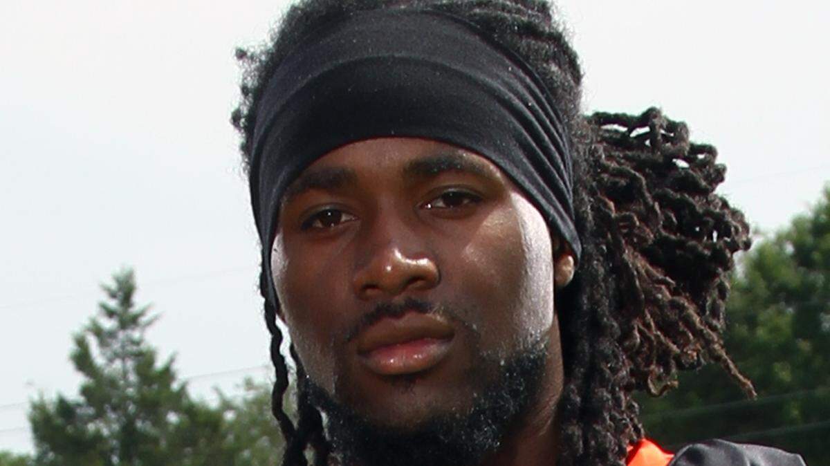 Former South Pointe Stallion Deshawn Davis played in Tusculum’s football game against Shorter on Saturday, less than 24 hours after his twin brother was murdered in Fort Mill.