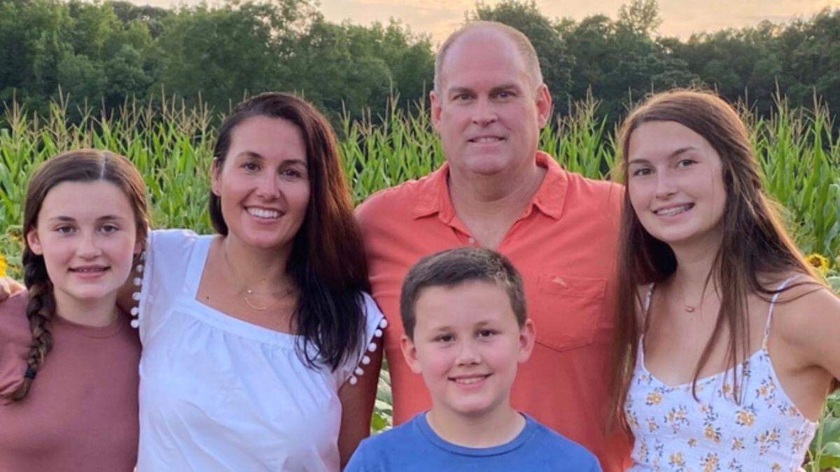 Mike Smith with his family. He says they are what inspires him to keep going.