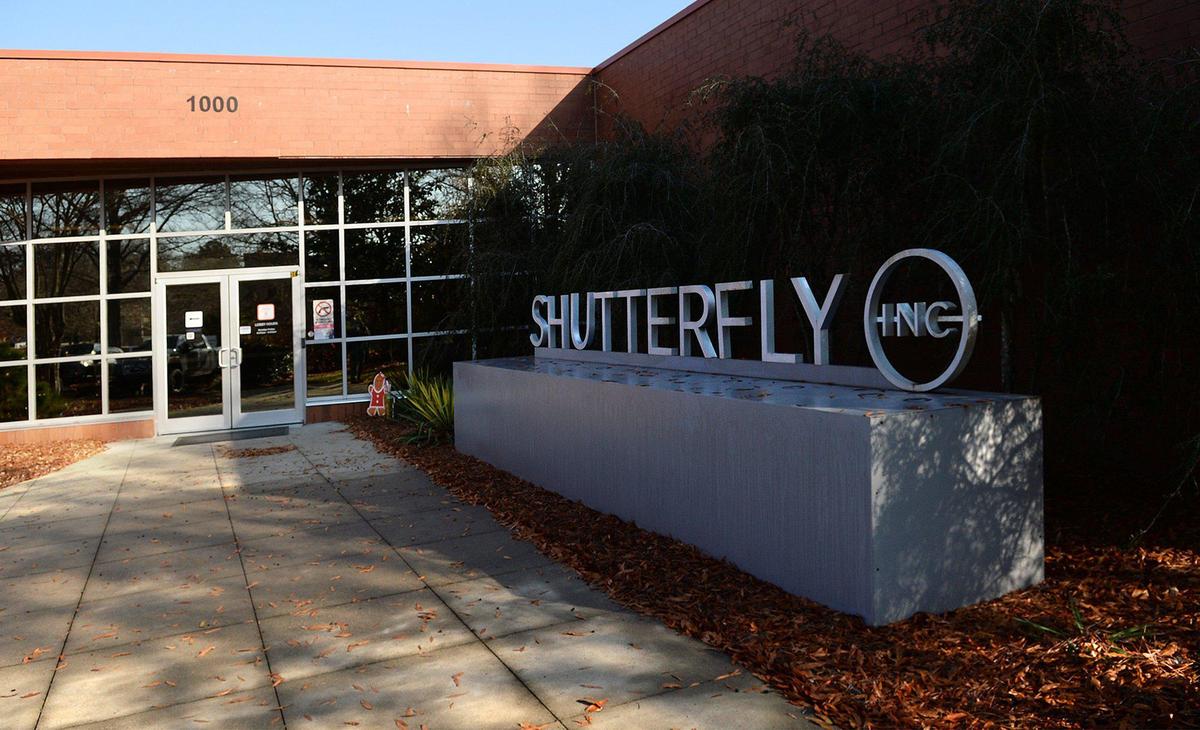 The massive Shutterfly production facility in Fort Mill is tucked behind restaurants and retail spots, just off Interstate 77 at Exit 85.