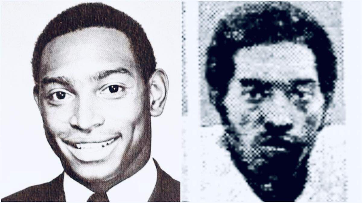 The picture of Jim Duncan on the left is from his senior year of college, while the picture on the right ran in a New Orleans newspaper with the story that he’d been cut by the Saints. That was about a month before Duncan died in 1972.