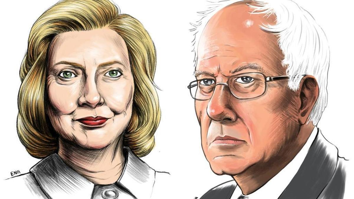 Hillary Clinton and Bernie Sanders face off in the South Carolina Democratic presidential primary on Saturday.